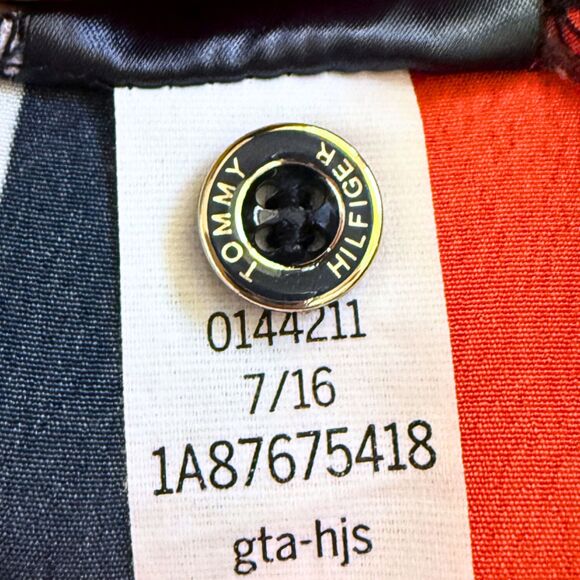 Tommy Hilfiger Patterned V-Neck Midi Dress - Women’s Medium - Picture 10 of 13